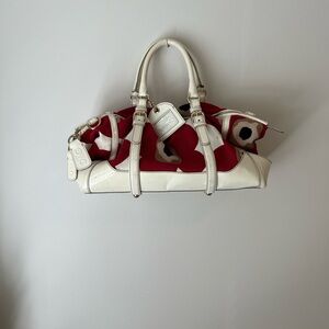 D&G Floral Canvas/Patent Leather Purse